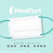 Load image into Gallery viewer, ASTM Level 3 中童/女士裝口罩 <br> (白色口罩綠色耳繩)