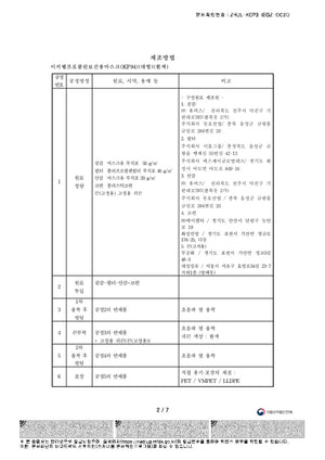 韓國 ProClean KF94 三層立體口罩 白色 (50個獨立包裝)